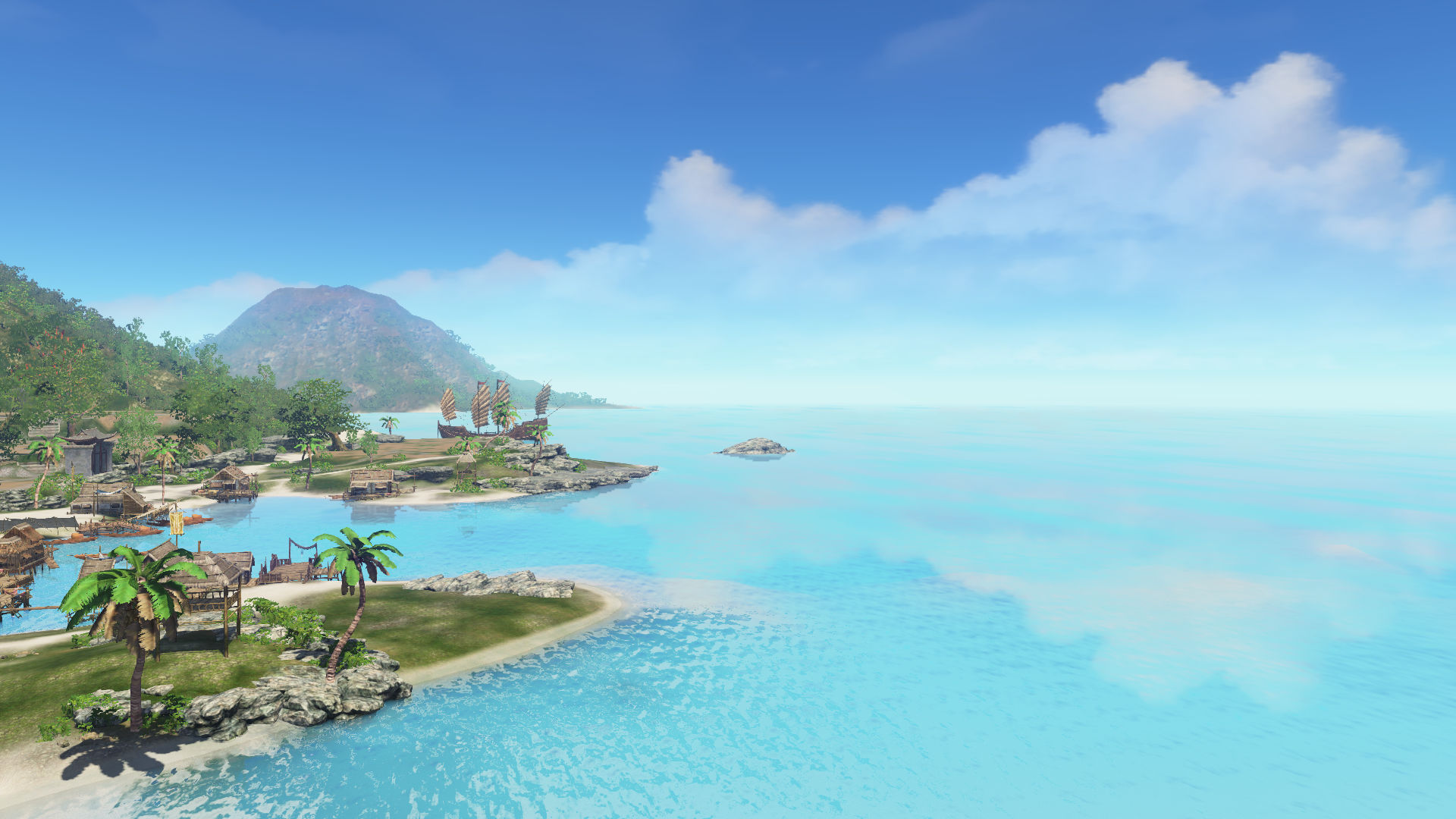 据他所说是有一天去东越的东汀渔村旁边,觉得那里的景色水天一色,云彩