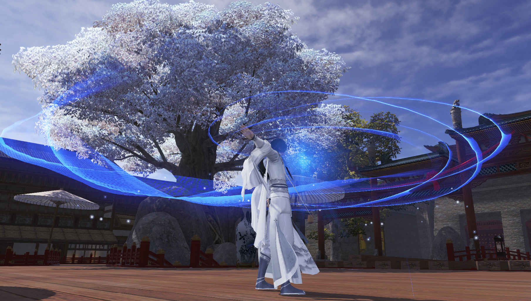 制作中的移花宫技能特效 非最终效果